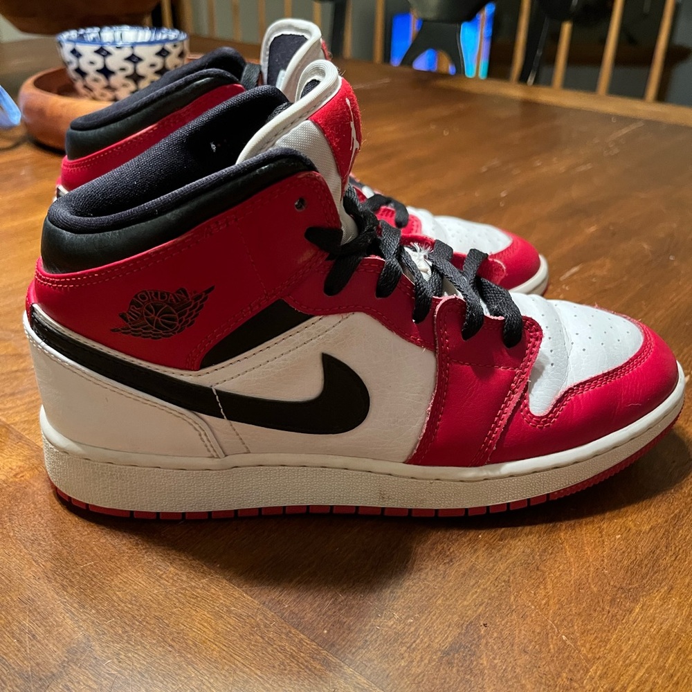 Jordan Kids Sneakers Red Black White